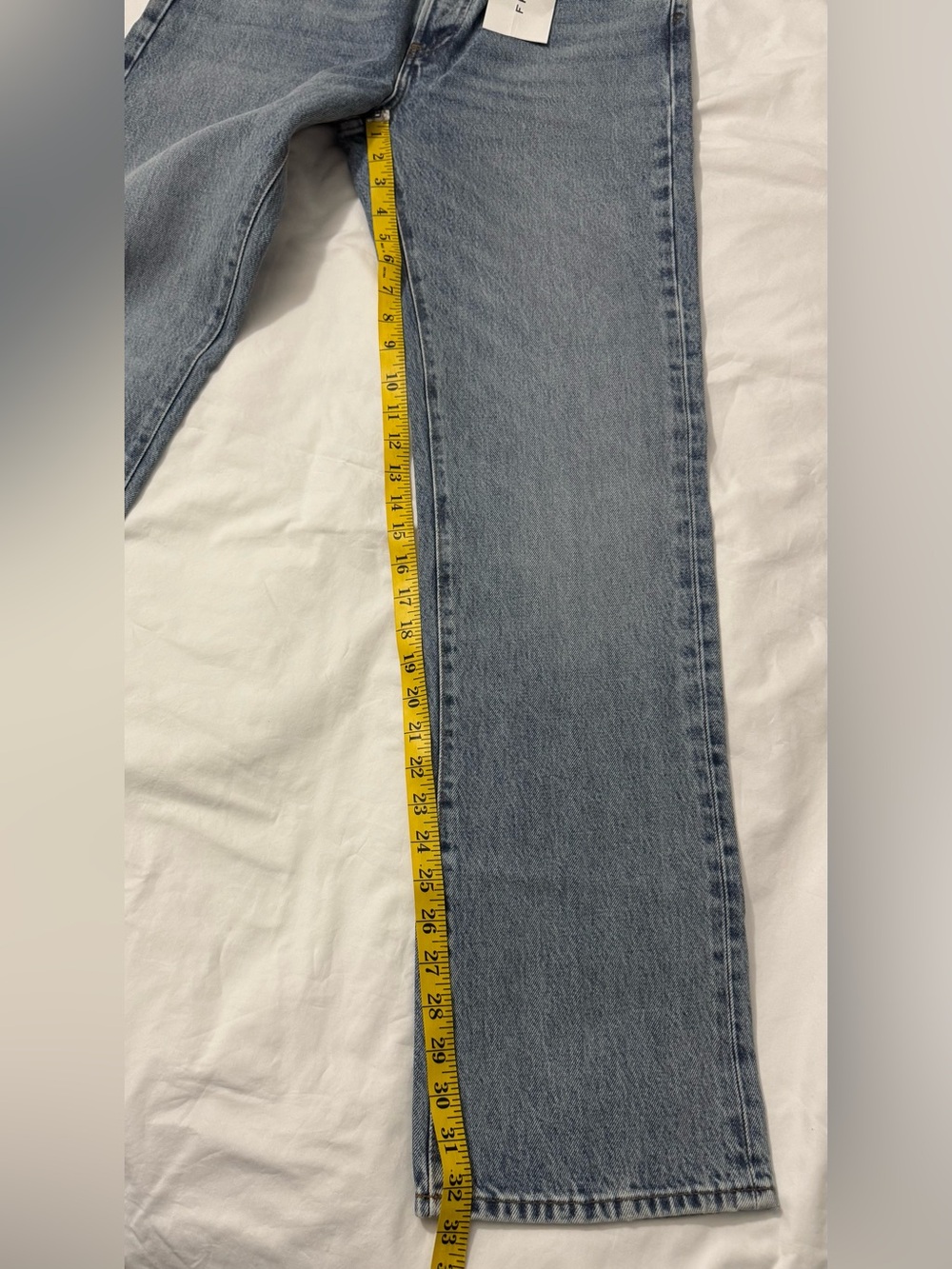 NWT FRAME The Vertical Women's Blue High-rise Straight-leg Jeans Size 27 - Picture 10 of 10